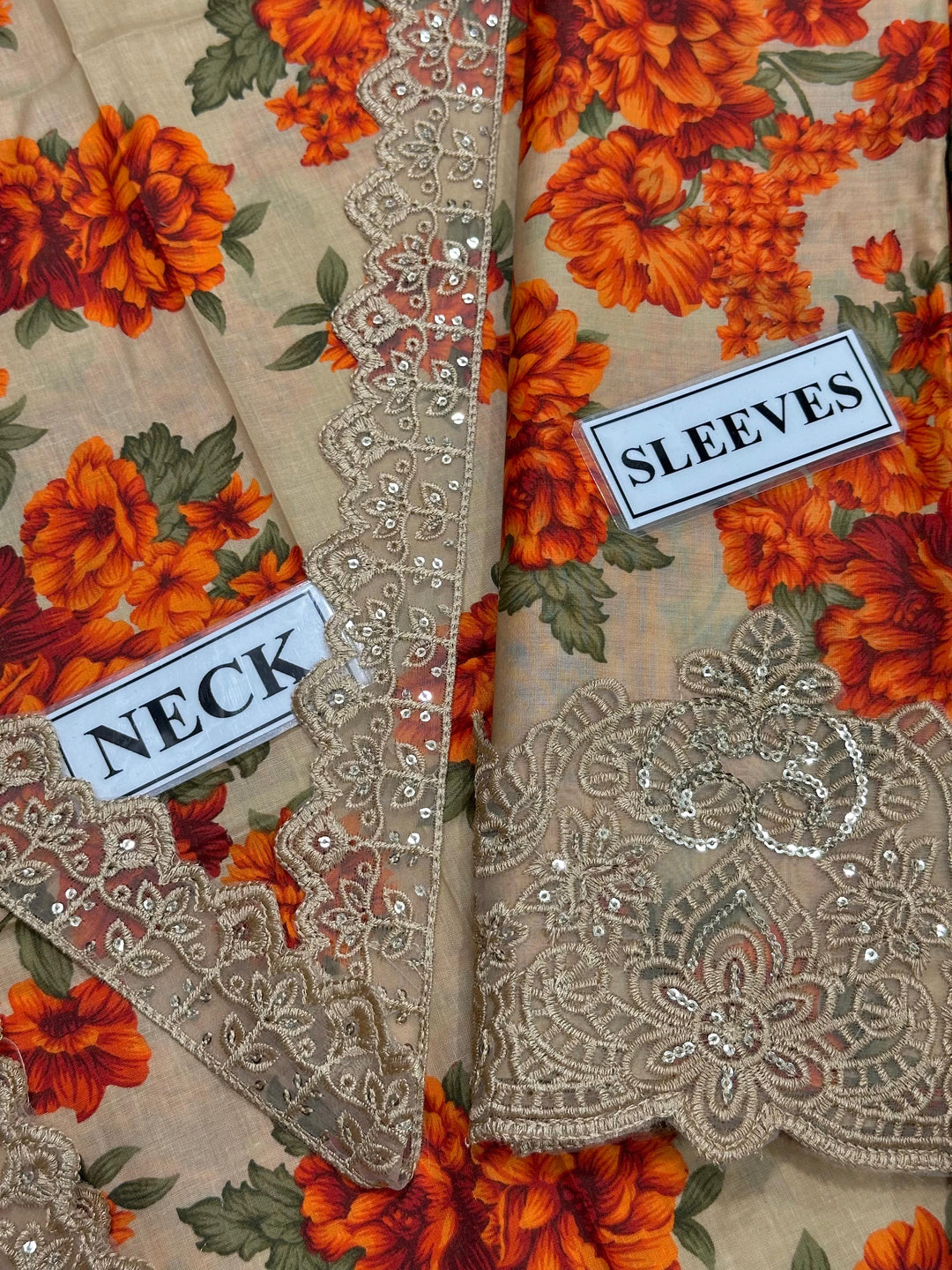 Luxury Lawn Suit ✨ | Chiffon Embroidered Dupatta