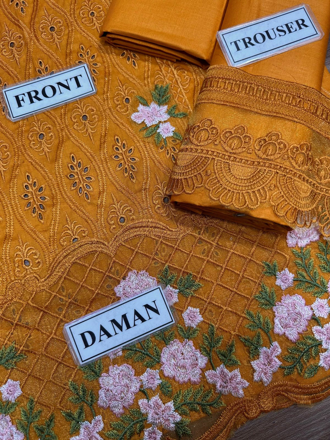 Chikankari Luxury Collection 🌸 | Embroidered Sleeves & Chiffon Dupatta