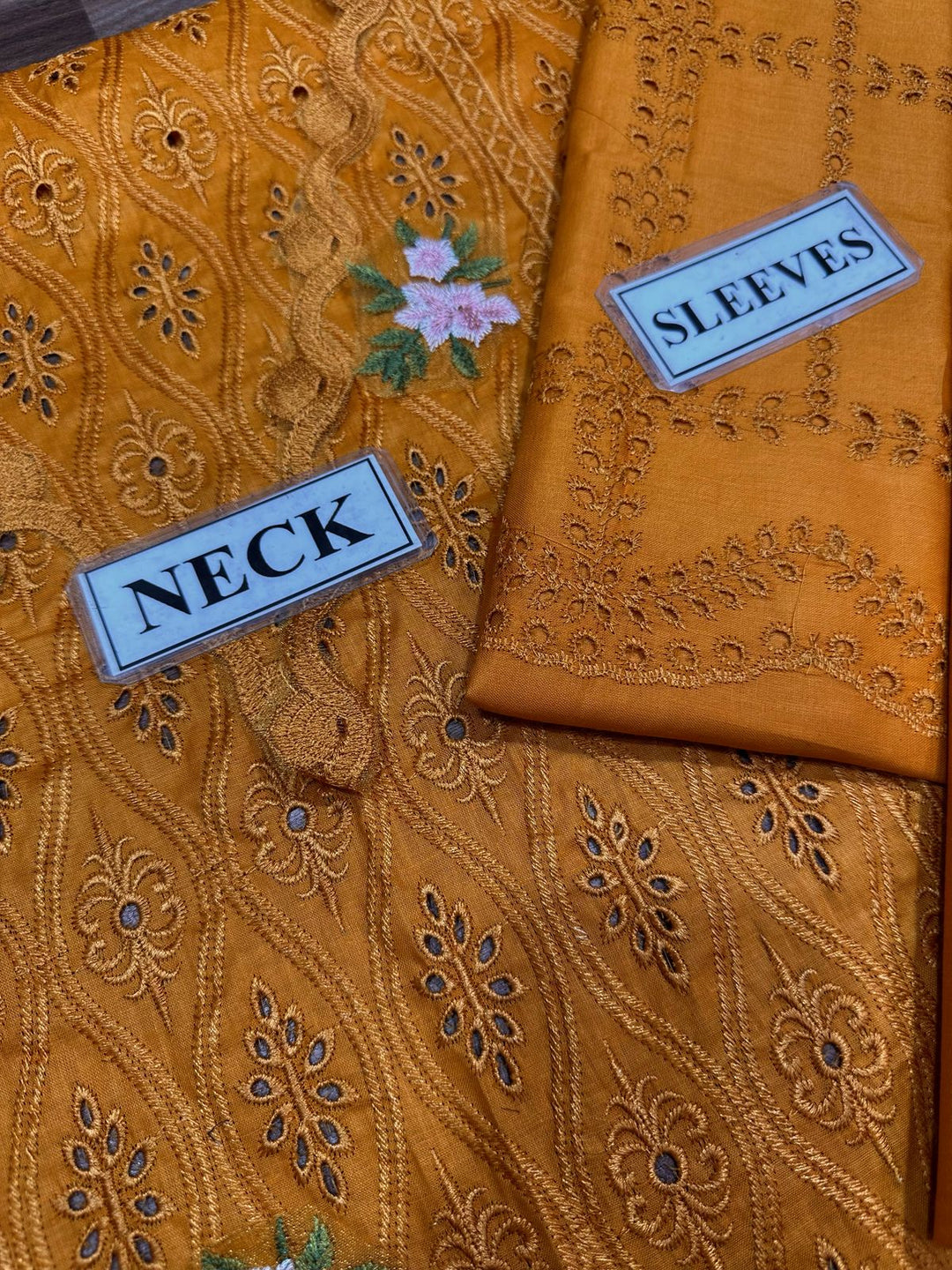 Chikankari Luxury Collection 🌸 | Embroidered Sleeves & Chiffon Dupatta