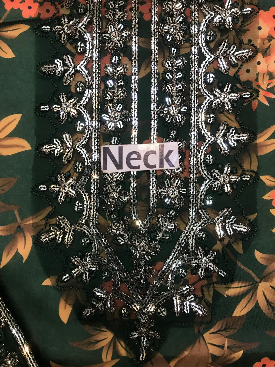 ✨ Luxury Printed Shamoz Silk Heavy Embroidered Suit with Chiffon Dupatta ✨