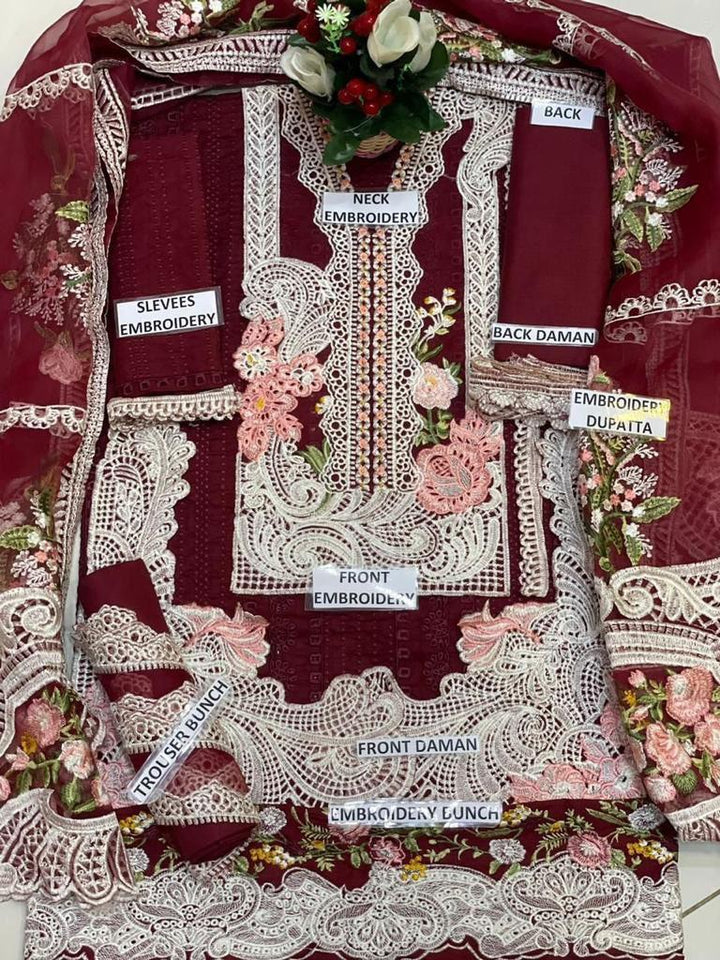 👑 Crimson Signature Classic – Most Hit Luxury Lawn 💖