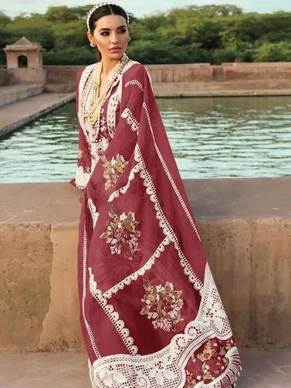 👑 Crimson Signature Classic – Most Hit Luxury Lawn 💖