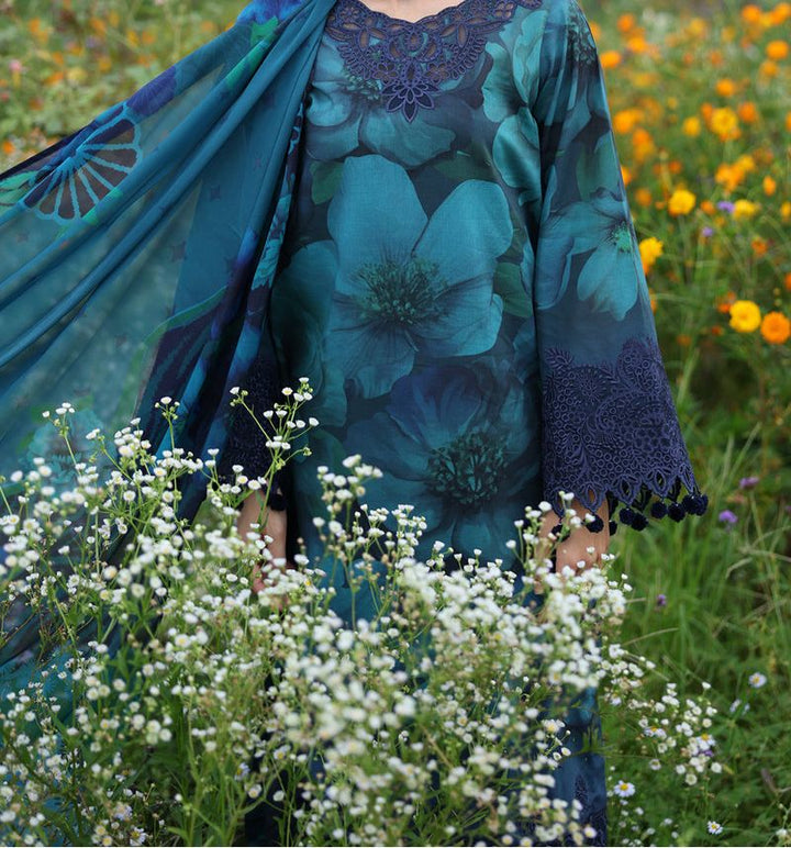 ✨ Baroque Lawn Unstitched Replica with Silk Printed Dupatta ✨