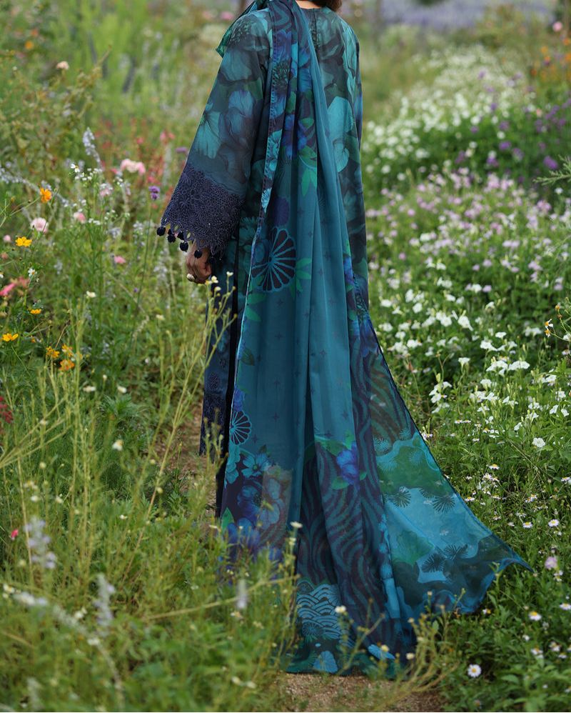 ✨ Baroque Lawn Unstitched Replica with Silk Printed Dupatta ✨