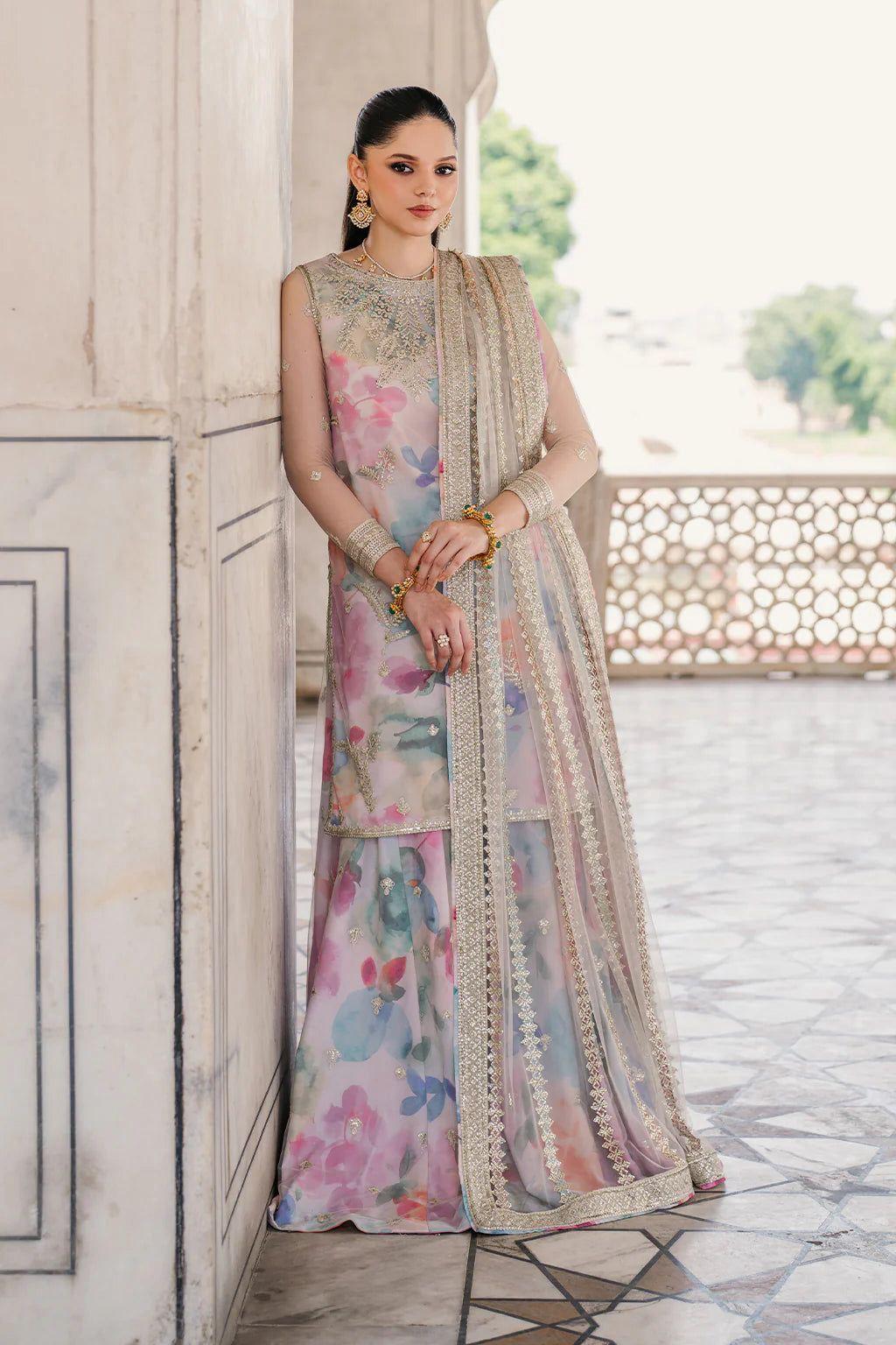 ✨ IZNIK Lawn Luxury – Sequenced Embroidered 3PC with Net Dupatta ✨