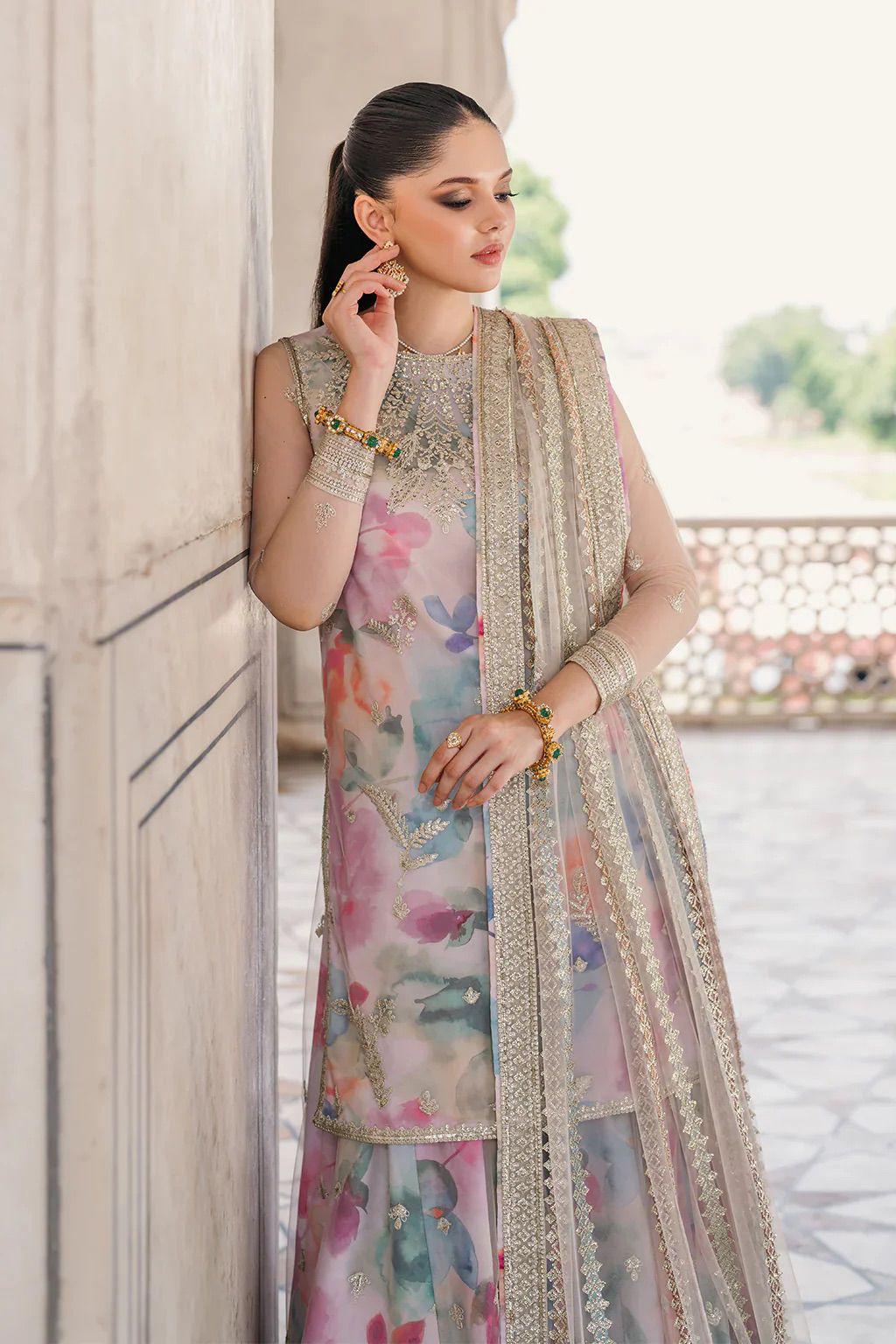 ✨ IZNIK Lawn Luxury – Sequenced Embroidered 3PC with Net Dupatta ✨