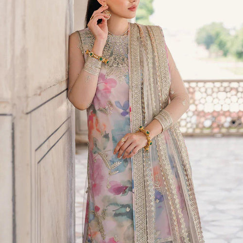 ✨ IZNIK Lawn Luxury – Sequenced Embroidered 3PC with Net Dupatta ✨