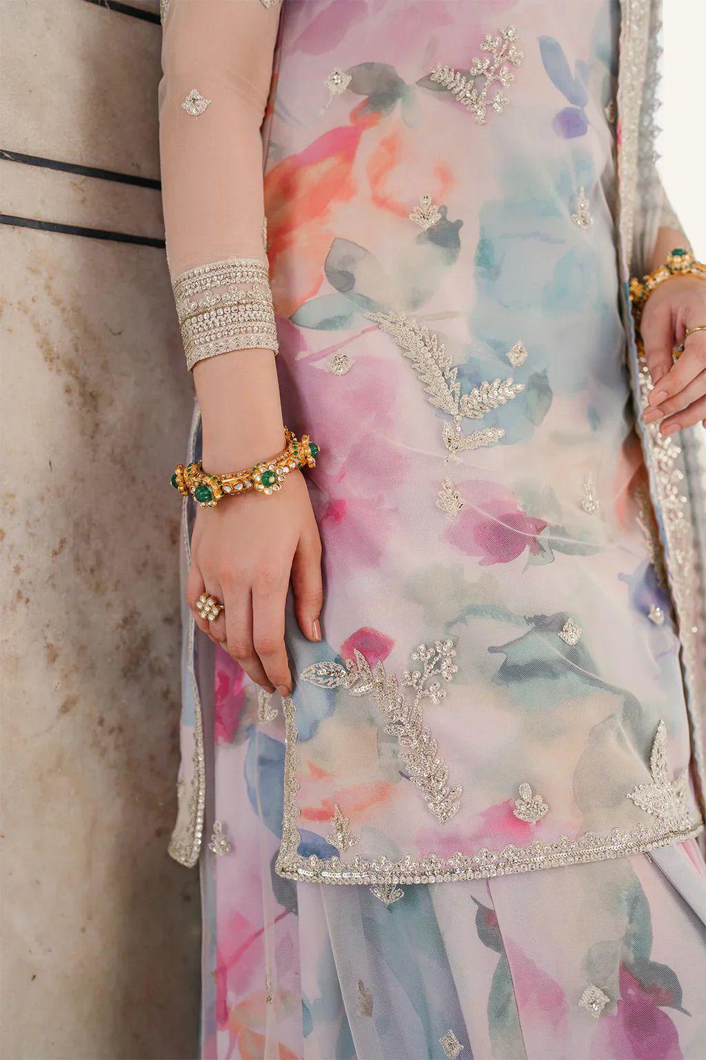 ✨ IZNIK Lawn Luxury – Sequenced Embroidered 3PC with Net Dupatta ✨