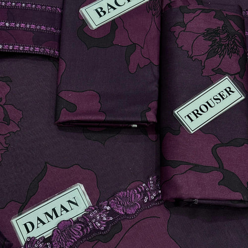 ✨ BRAND…IZNIK Unstitch Replica | Digital Lawn Embroidery Suit 🌸 + Silk Dupatta 💛