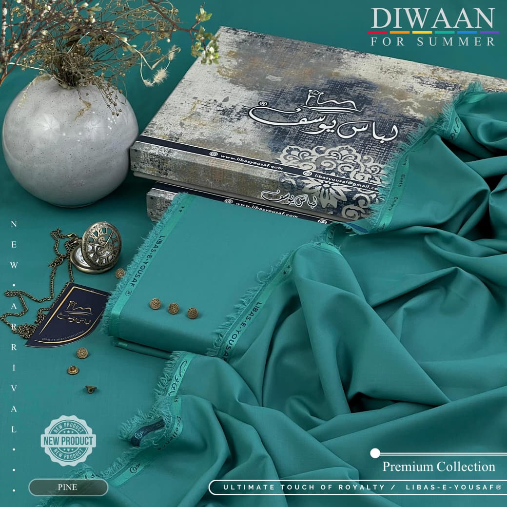 DIWAAN For Summer – Majestics Premium White Fabric | Libas-e-Yousaf New Arrival