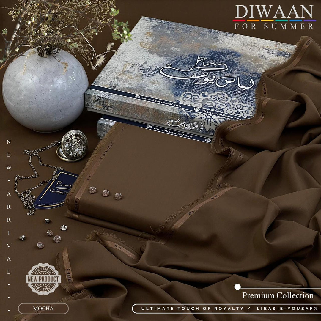 DIWAAN For Summer – Majestics Premium White Fabric | Libas-e-Yousaf New Arrival