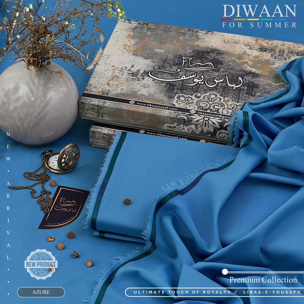 DIWAAN For Summer – Majestics Premium White Fabric | Libas-e-Yousaf New Arrival