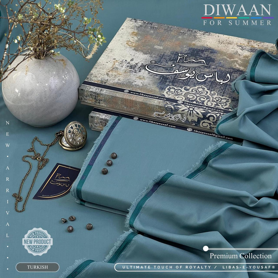 DIWAAN For Summer – Majestics Premium White Fabric | Libas-e-Yousaf New Arrival