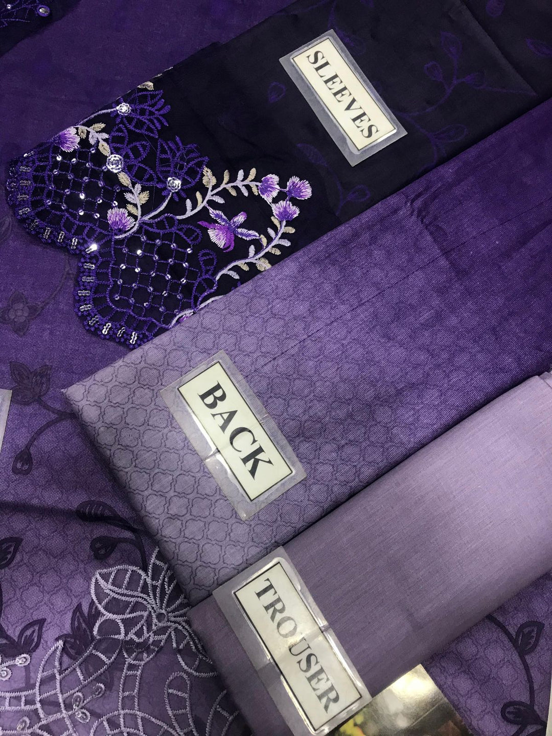 Noor By Saadia Lawn Collection 💜"Purple Reverie" – Embroidered Ombré 3-Piece Lawn Suit