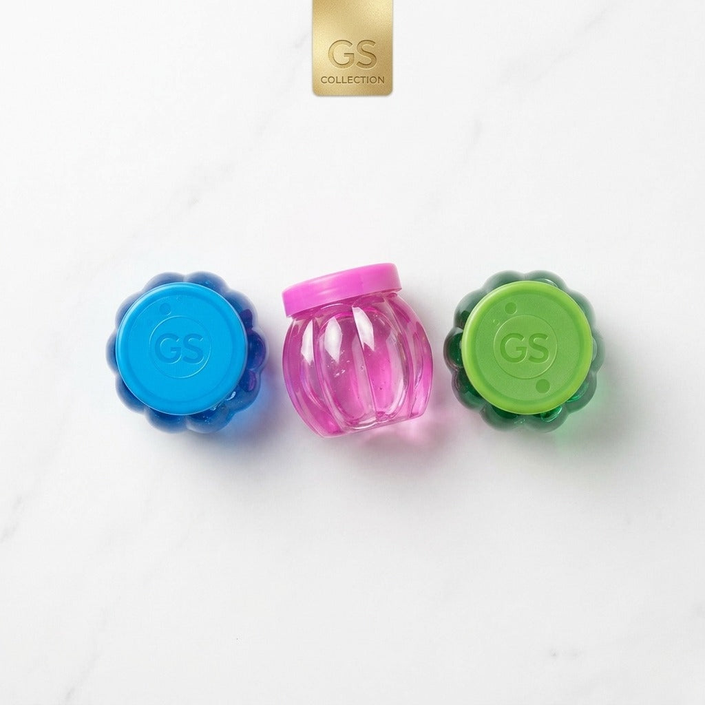 ✨ GS Collection Mini Scallop Slime Jar | Cute Flower Shaped Slime Container | Multiple Colors Available 🌸