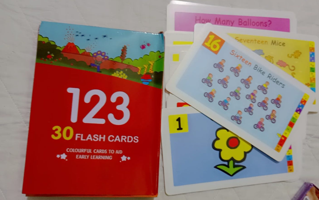 123 Number Learning Flash Cards for Kids – 30 Educational Counting Cards for Early Learning & Preschool