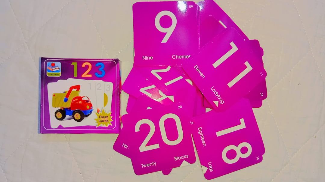 123 Number small Flash Cards for Kids | Counting & Number Learning Educational Cards