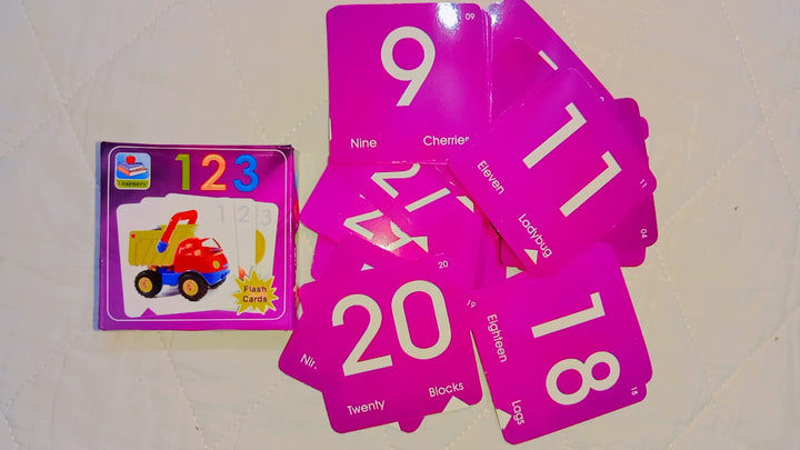 123 Number small Flash Cards for Kids | Counting & Number Learning Educational Cards