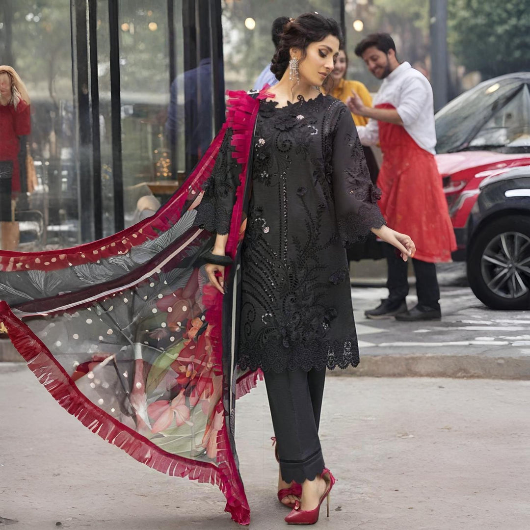 MUSHQ Designer Lawn Suit ✨ | D14 Dark Knight by Alnisa