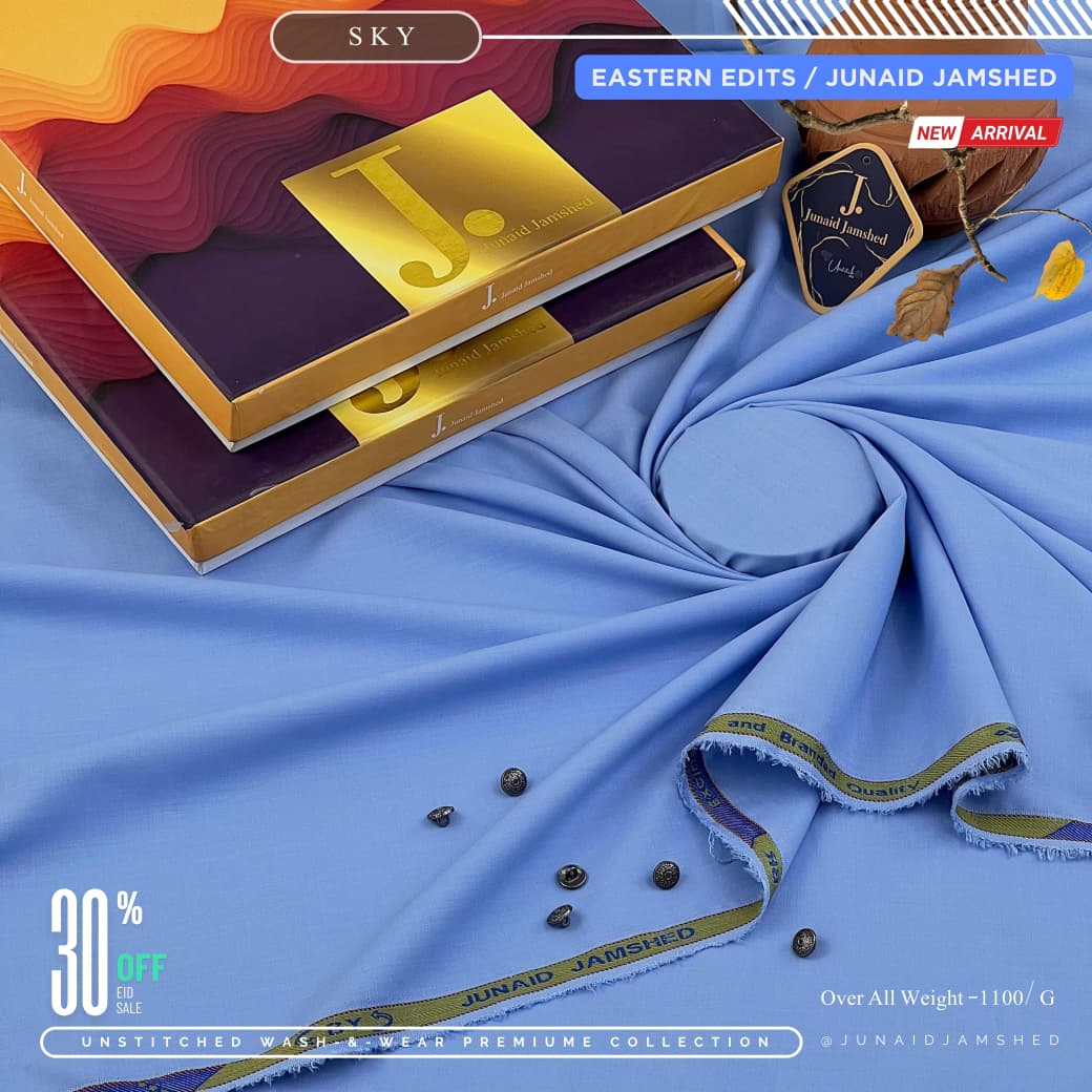 J• Men's Premium Wash n Wear Unstitched Suit – Soft & Comfortable Eastern Wear 🌿