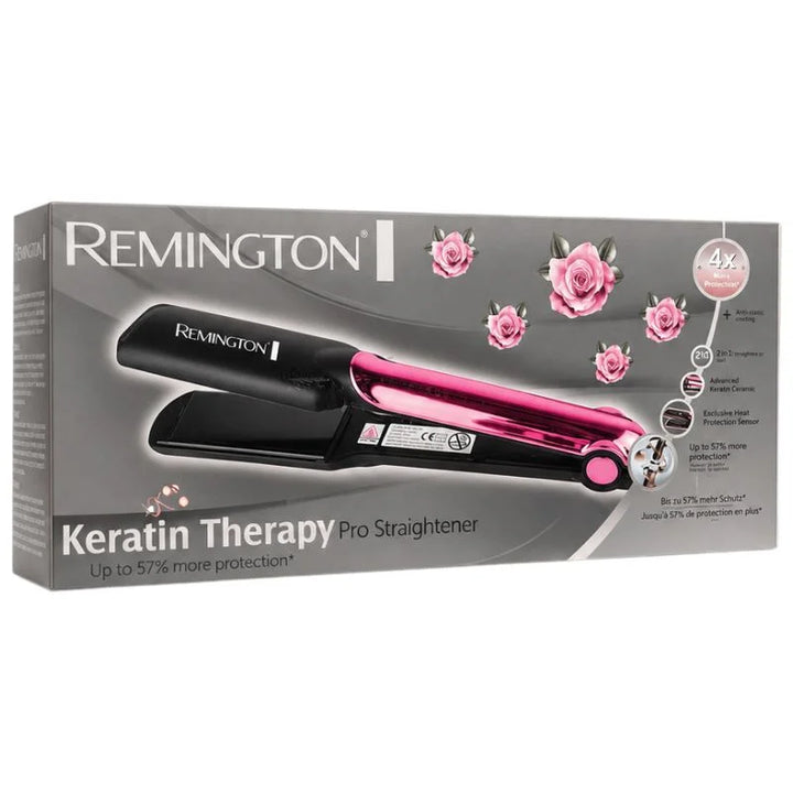 Remington Supports Healthy Styling Hair Straightener | Model FR-2115 | Infrared Technology Ceramic Plates Flat Iron