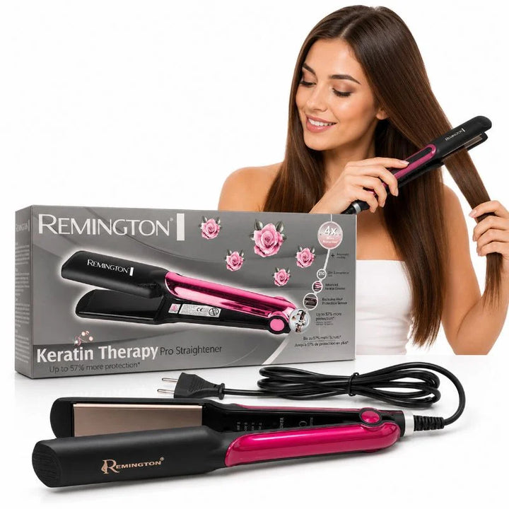Remington Supports Healthy Styling Hair Straightener | Model FR-2115 | Infrared Technology Ceramic Plates Flat Iron