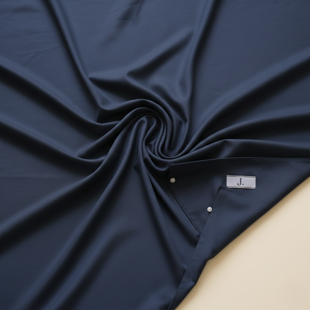 J. Men's Navy Blue Wash & Wear Suit – Stylish & Comfortable