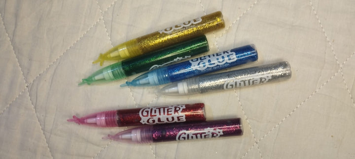 Fine Glue Glitter Glue Pen Set – 6 Colors for Kids Art & Craft (MY-3023)