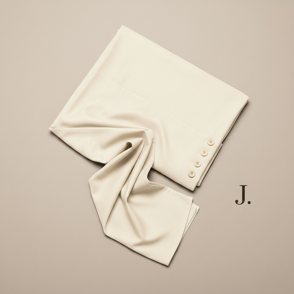 J. Men's Off-White Wash & Wear Suit – Stylish & Comfortable