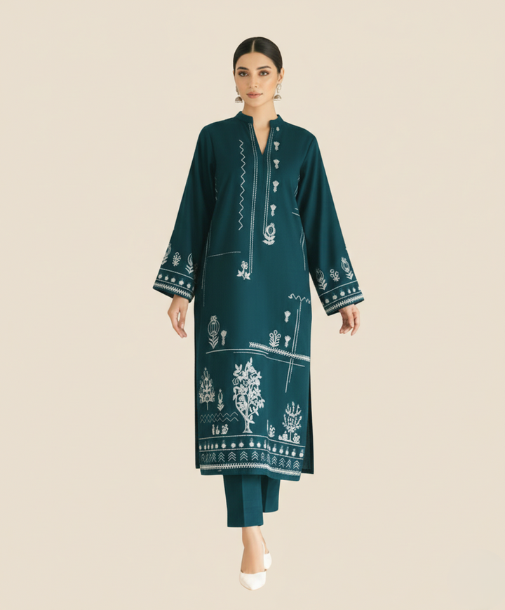 LAAM Zinc Embroidered 2 PC Ladies Lawn Suit – Elegant Summer Wear