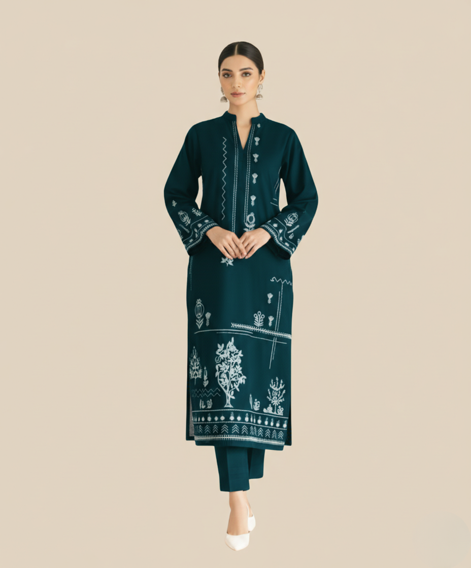 LAAM Zinc Embroidered 2 PC Ladies Lawn Suit – Elegant Summer Wear