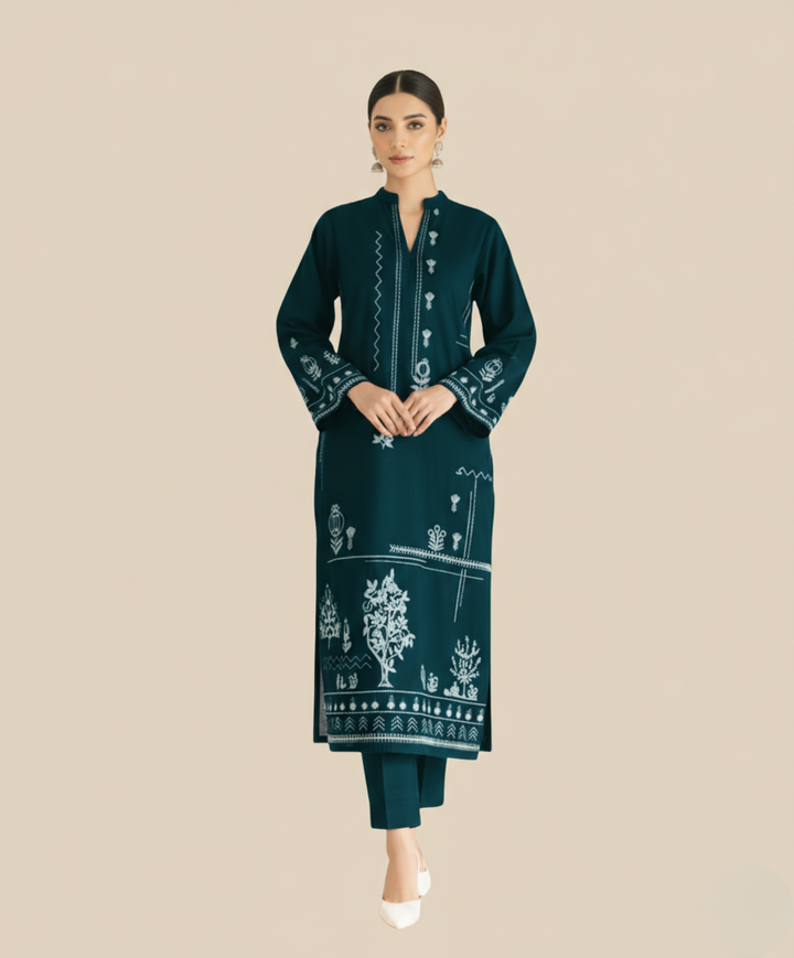 LAAM Zinc Embroidered 2 PC Ladies Lawn Suit – Elegant Summer Wear