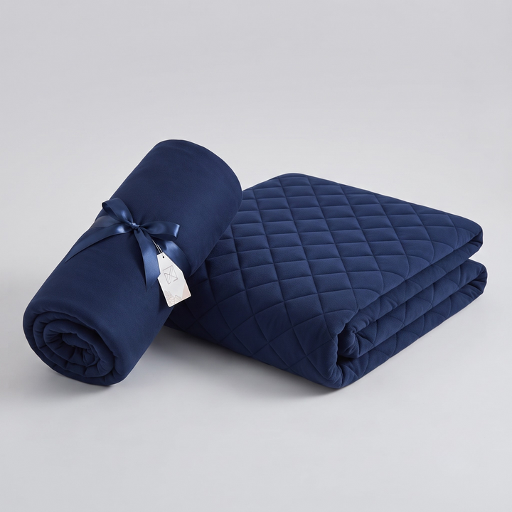 Double Bed Elastic Mattress Cover – Stretchable Fitted Bed Protector