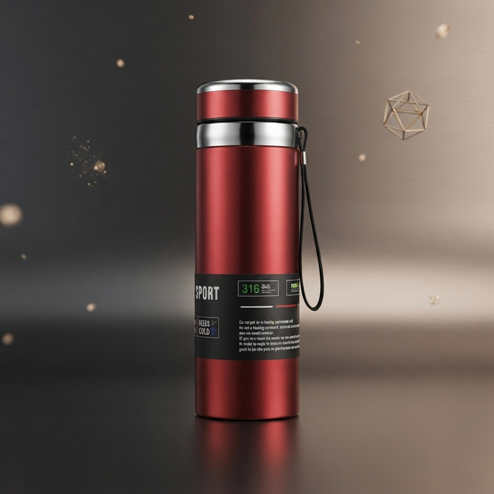 🥤 Premium Stainless Steel Vacuum Flask | Double Wall Insulated Sports Bottle