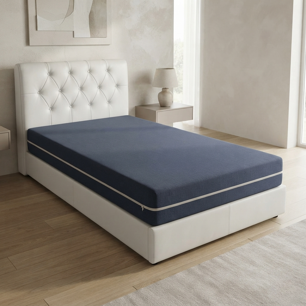 Single Bed Waterproof Mattress Protector with Zipper