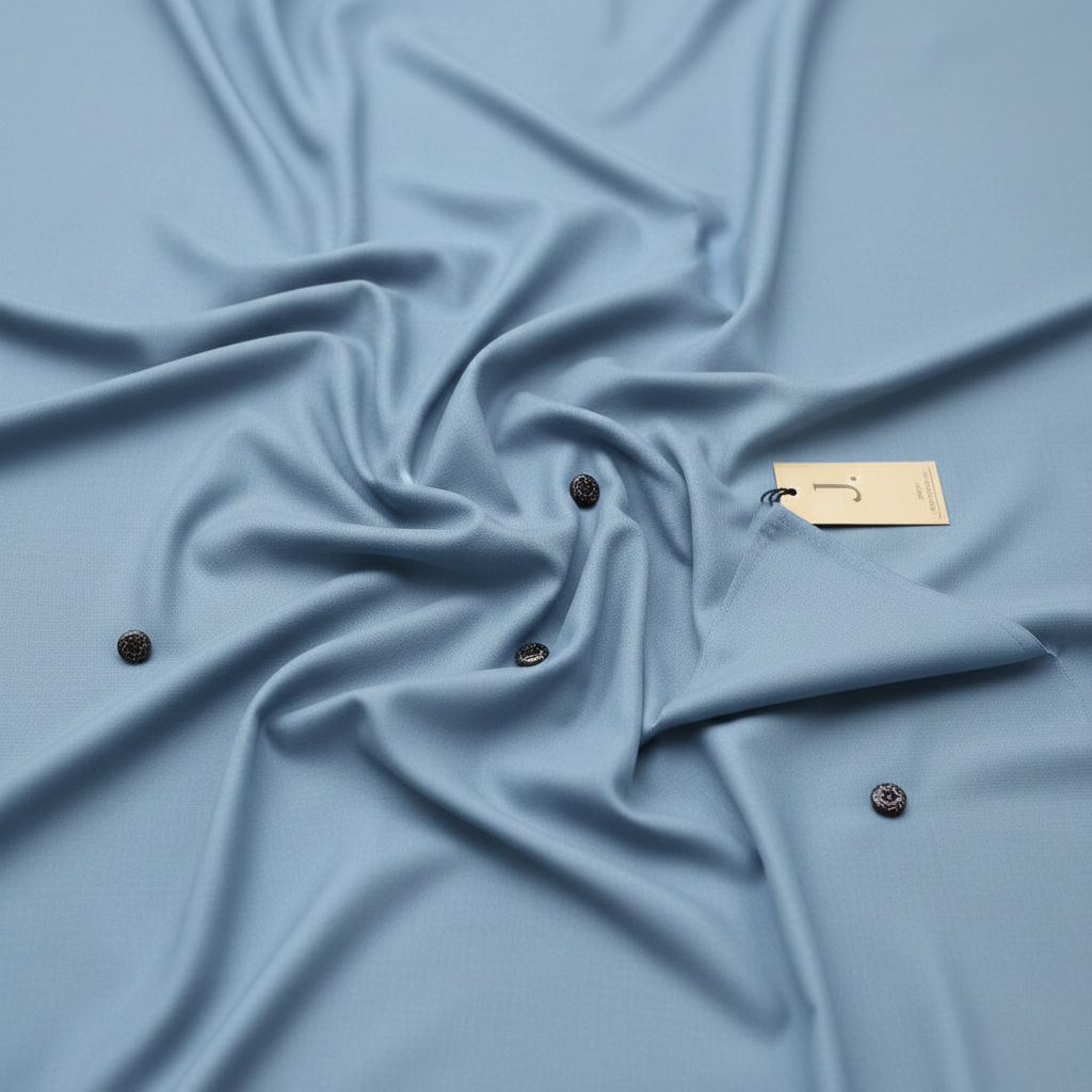 J. Men's Light Blue Wash & Wear Suit – Stylish & Comfortable