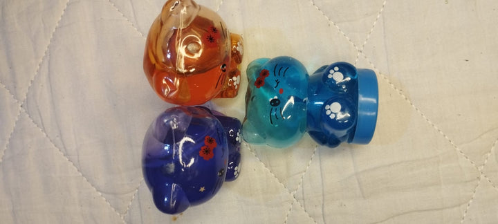 Kawaii Crystal Cat Slime Jar — Cute Cat Shaped Sensory Fidget Toy for Kids | Collectible Novelty Slime