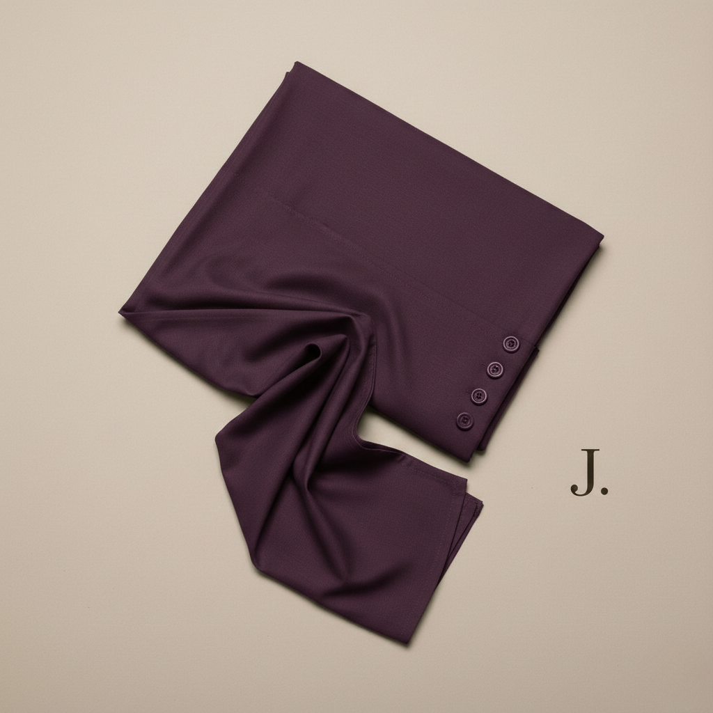 J. Men's Purple Wash & Wear Suit – Stylish & Comfortable