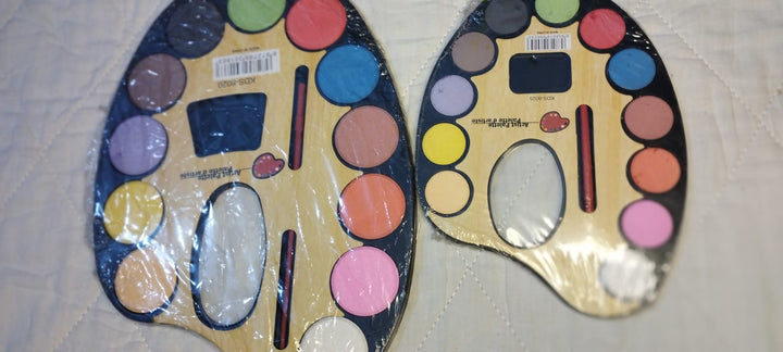 Artist Palette Watercolor Paint Set — 12-Color Pan with Brush | Kids & Beginner Painting Kit