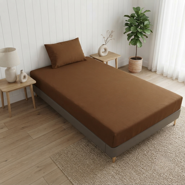 Single Bed Waterproof Bedsheet – Premium Fitted Bed Cover