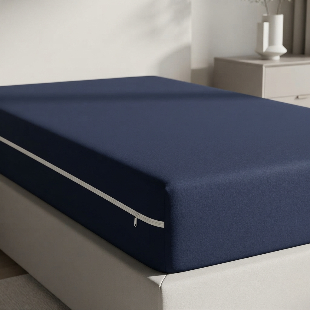 Single Bed Waterproof Mattress Protector with Zipper
