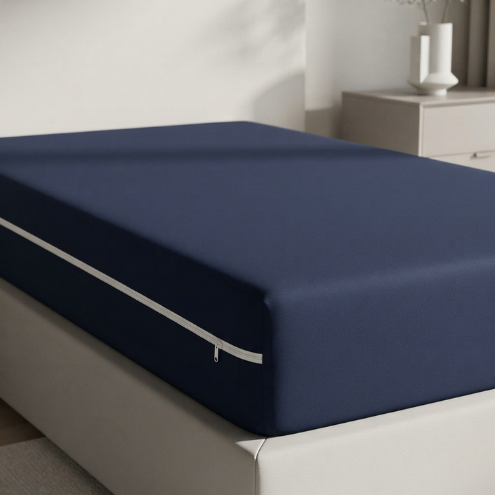 Single Bed Waterproof Mattress Protector with Zipper