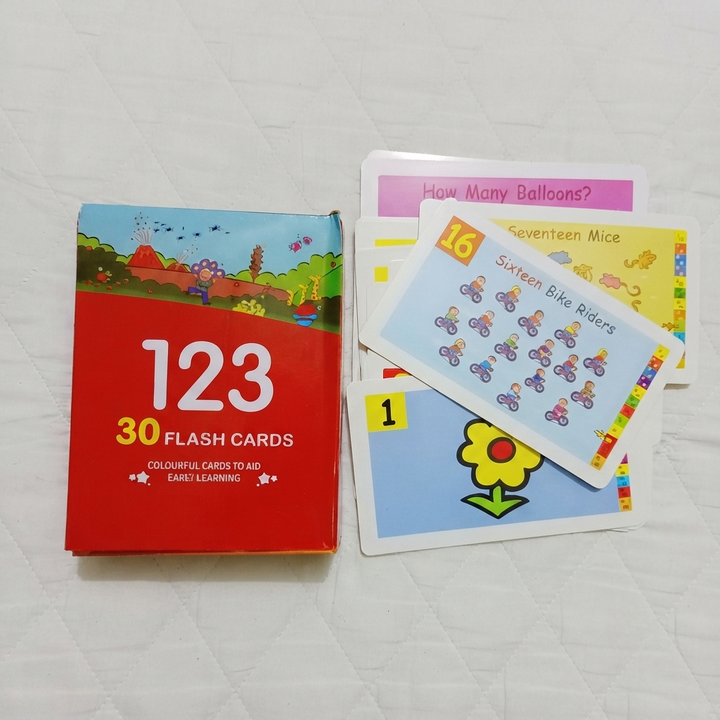 123 Number Learning Flash Cards for Kids – 30 Educational Counting Cards for Early Learning & Preschool