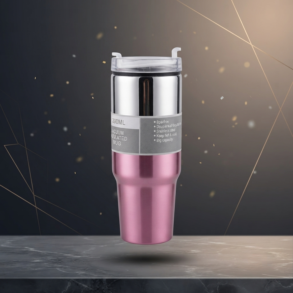 🥤 Premium Vacuum Insulated Travel Mug | 390ML Stainless Steel Tumbler
