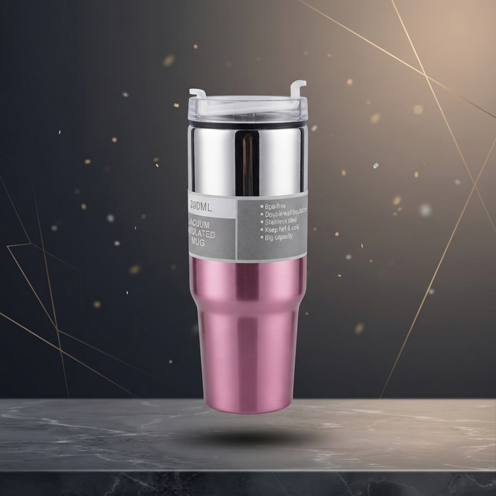 🥤 Premium Vacuum Insulated Travel Mug | 390ML Stainless Steel Tumbler