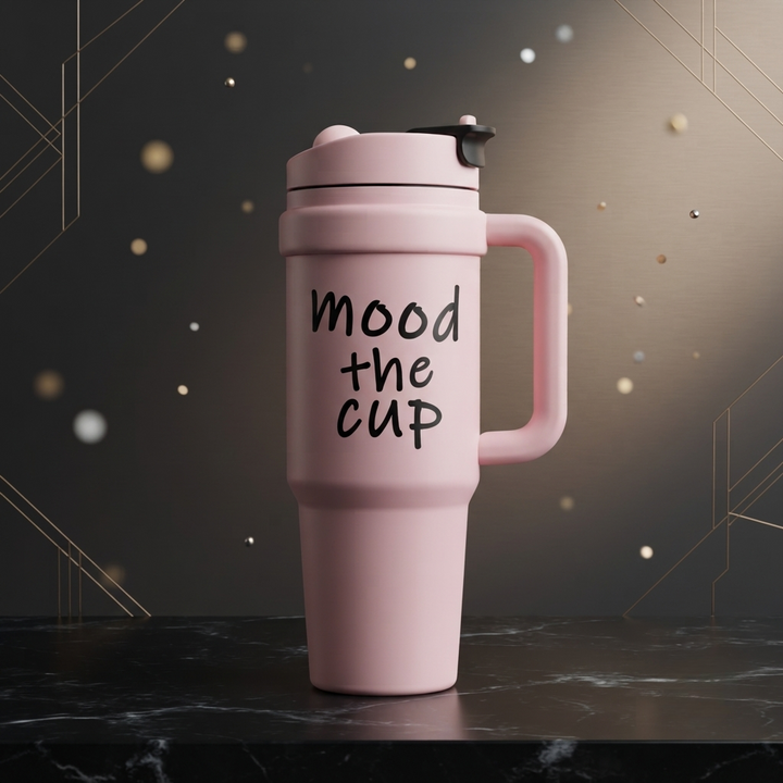 🥤 Premium Insulated Travel Tumbler with Handle & Straw Lid | Large Capacity