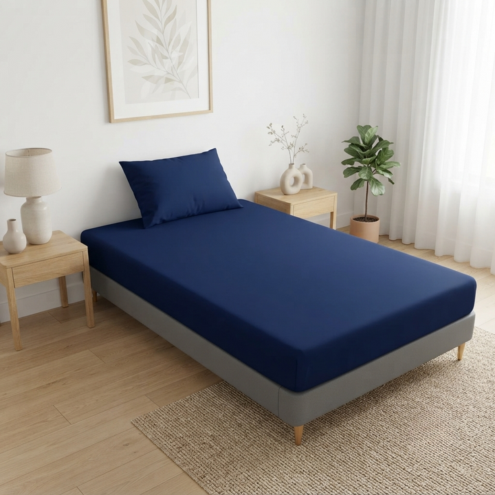 Single Bed Waterproof Bedsheet – Premium Fitted Bed Cover
