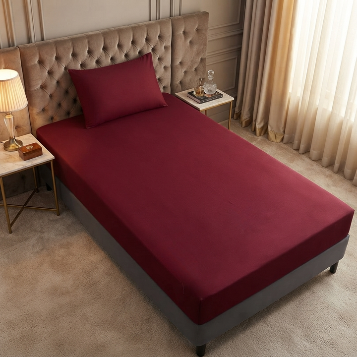 Single Bed Waterproof Bedsheet – Premium Fitted Bed Cover