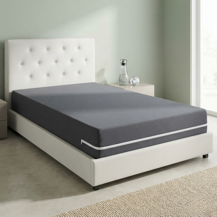 Single Bed Waterproof Mattress Protector with Zipper