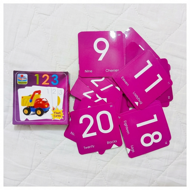 123 Number small Flash Cards for Kids | Counting & Number Learning Educational Cards